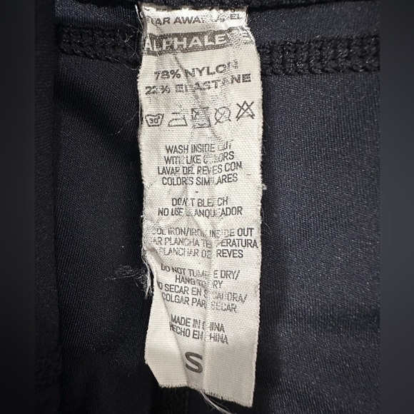 Alphalete Pulse Surge Leggings High Waisted Athletic Black Size Small Athleisure - Picture 9 of 10